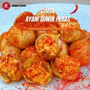 CIMOL MERCON ISI AYAM SUWIR PEDAS || CIMOL DAPUR ESTETOK