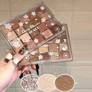 055 EYESHADOW HIGHLIGHTER 20 WARNA DAN TAHAN LAMA Bronzer