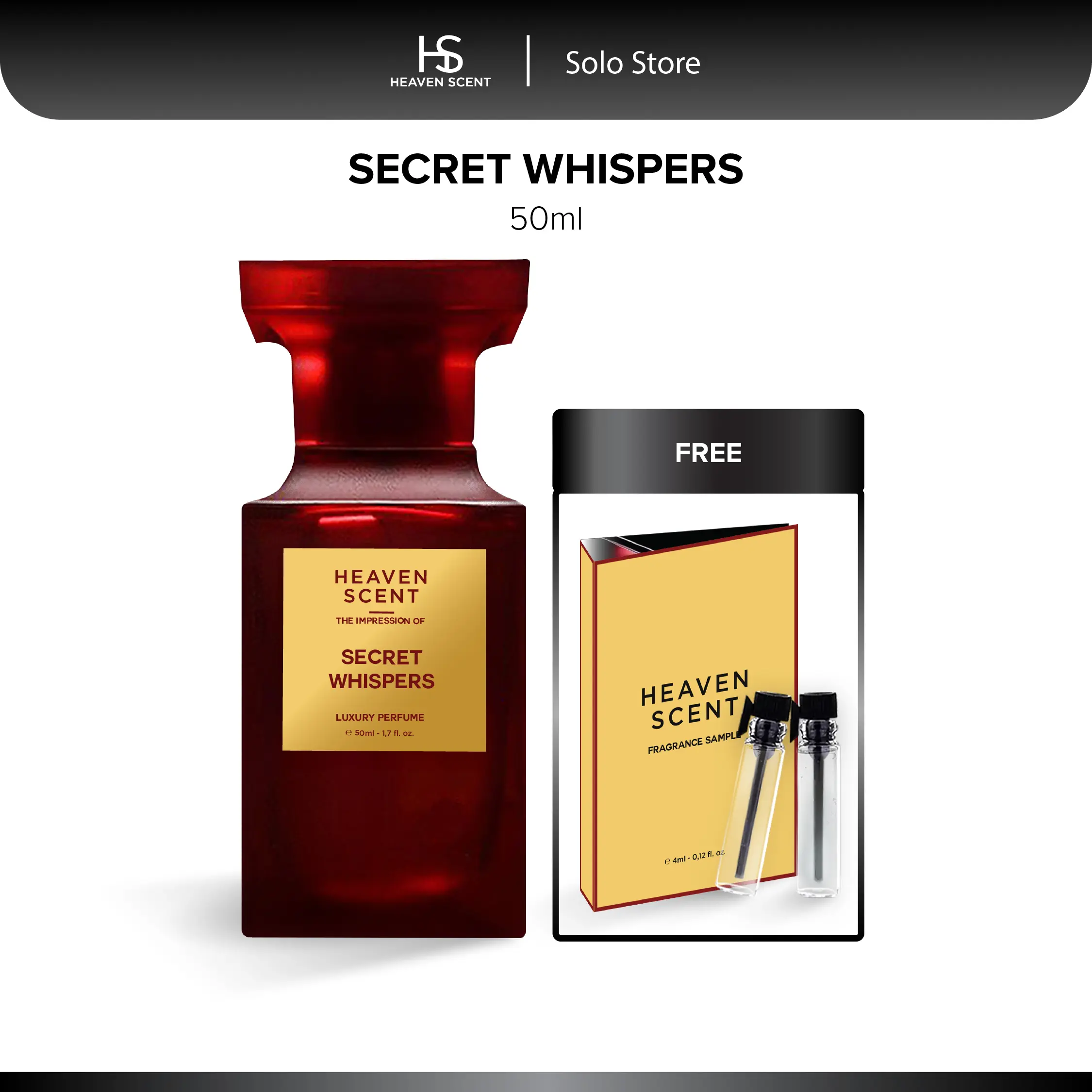 Heaven Scent Solo - Secret Whispers 50ml Parfum Wanita