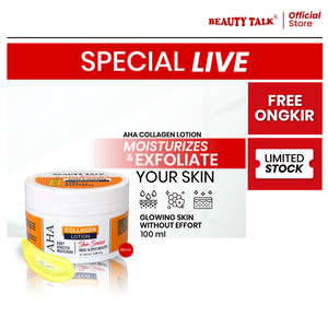 [SPESIAL LIVE] BEAUTY TALK AHA Collagen Body Booster- 100ML | Whitening Lotion dengan AHA Collagen untuk Kulit Cerah, Lembap dan Sehat