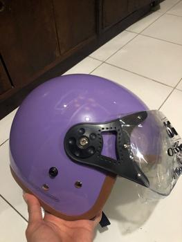 Product Review of HELM BOGO DEWASA KACA PILOT CLEAR MODEL HIJAB RETRO PRIA WANITA LIST BUSA COKLAT FULL LEHER SNI TERBARU MOTORCYCLE from U** L**a 3