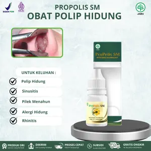 Propolis SM untuk Polip Hidung Sinusitis Benjolan Dalam Hidung, Pilek Menahun, Hidung Tidak Bisa Mencium Bau