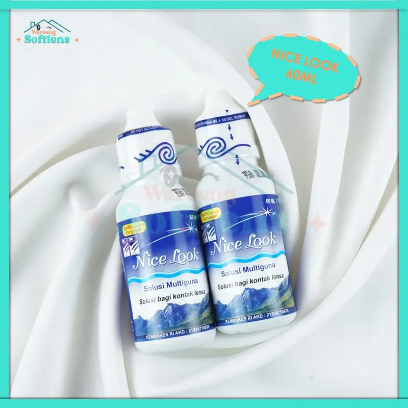 Cairan Pembersih Softlens  NICE LOOK 60ml 4