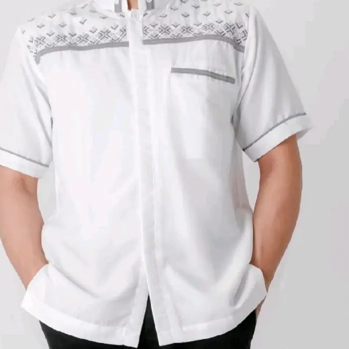S M L XL  XXL  XXXL  XXXXL  baju kemeja koko dewasa bahan katun poli  premium tebal adem nyaman di pakai Muslim Dewasa 4