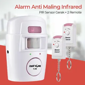 Alarm Anti Maling Sensor Gerak Infrared PIR 105dB 2 Remot - YL105
