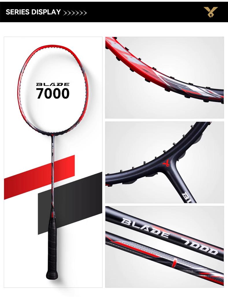 ORBITAL BLADE RAKET BADMINTON FULL CARBON MAX:35LBS 4U (82±2g) Tipe Menyerang Balance 295±3MM