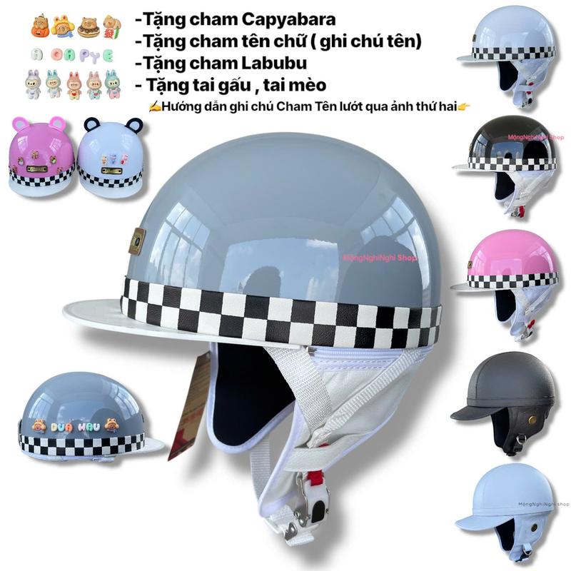 Mũ Bảo Hiểm Kiểu Nhật 1/2 Nửa Đầu ASIAN Bosozoku Chính Hãng -Bảo Hành 12 Tháng  Helmet