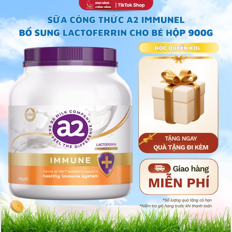   Live Daily  Sữa Bột Nguyên Kem A2 Immunel Lactoferrin 900GR Úc - Bổ Sung Lactoferrin Tăng Đề Kháng Cho Người Lớn 