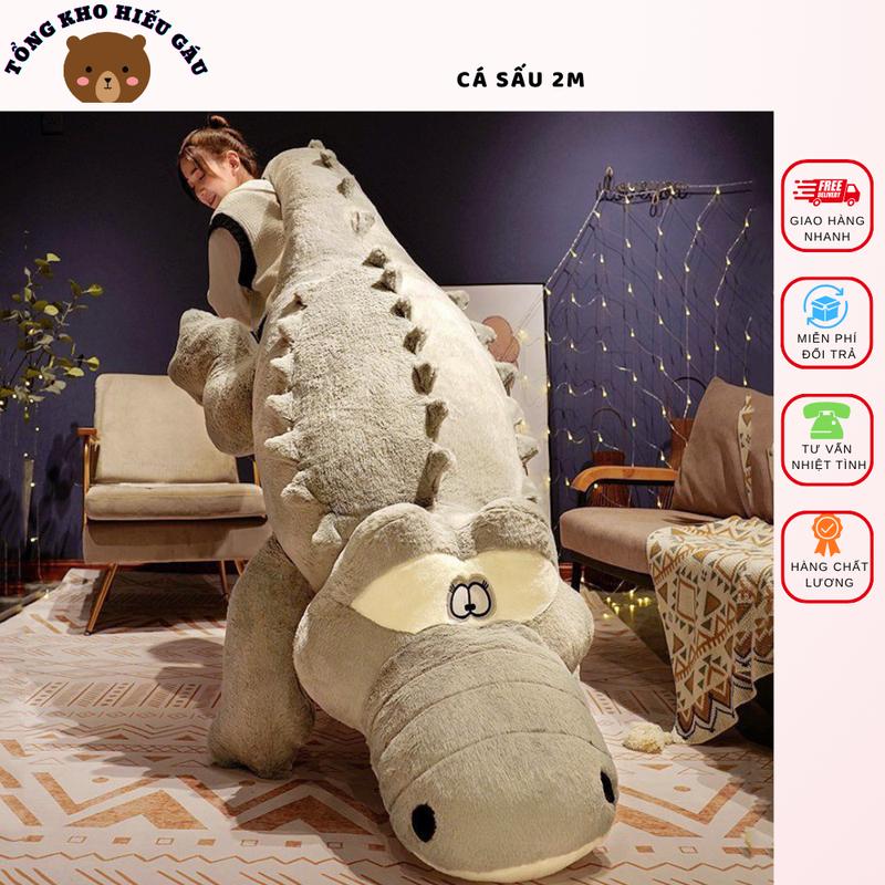  Cá Xấu 2m khổng lồ hàng C.ao C.ấp Lông Thỏ Êm Mềm Mịn - Đồ Chơi Thú Bông - Thú Nhồi Bông 