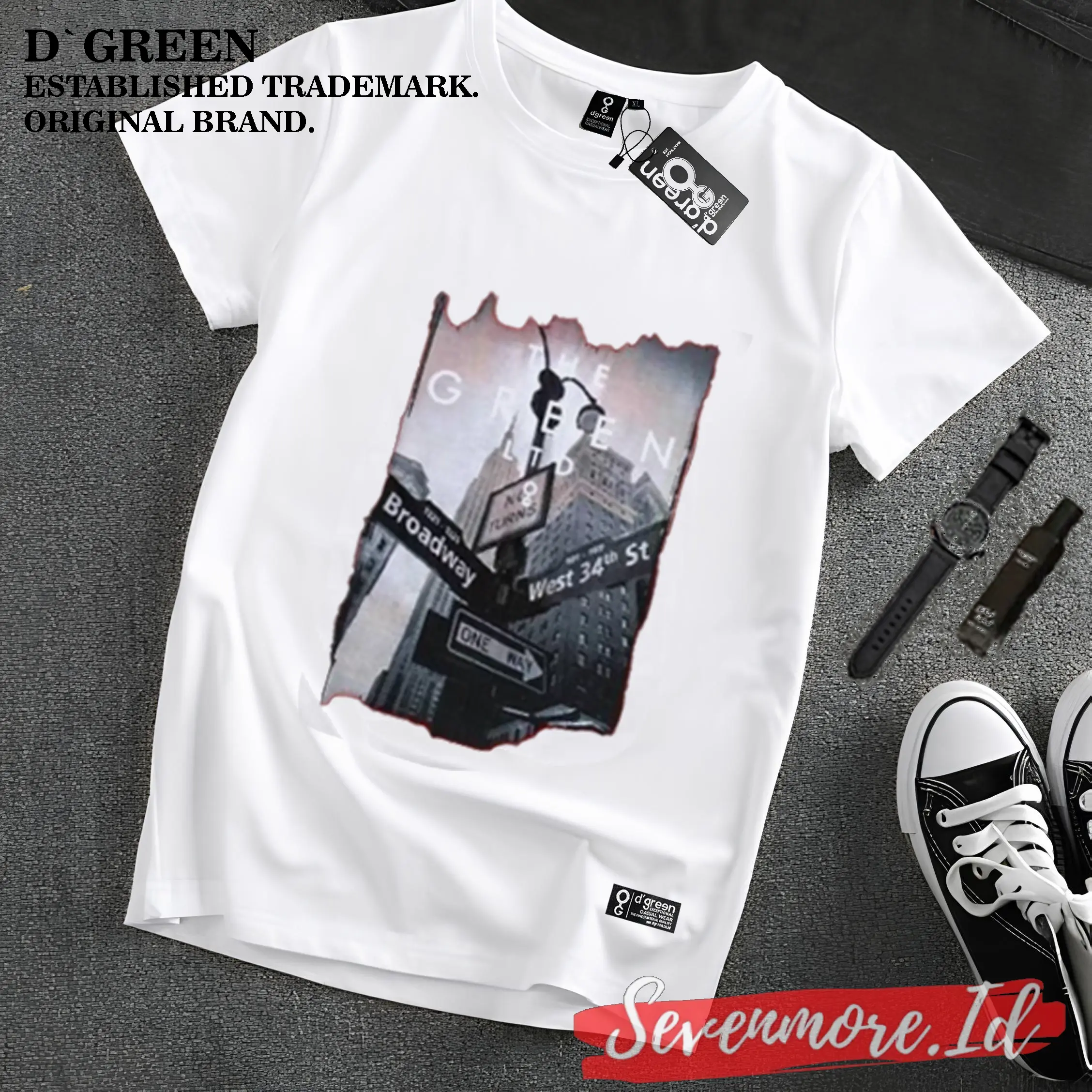 D`GREEN Tshirt Original Pria Wanita Motif BROADWAY / Kaos Original cowok / Baju Kaos Ariel Noah terbaru terlaris terbaru/ Kaos distro cowok / kaos pria dewasa /baju distro pria dewasa keren terbaru / Kaos original d green terbaru Bandung Katun