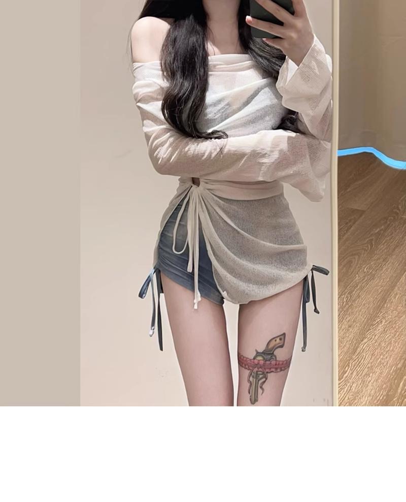 Product Introduction of Swimwear Women Long Sleeve 3 Piece Padded Bikini Set with Cover Up High Waist Sexy Outfit Beachwear Fashion Clothes Ootd New Design 2025 4
