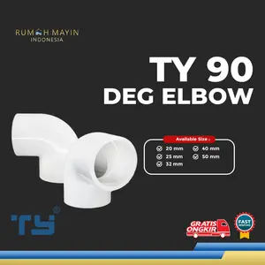 TY 90 Deg Elbow Knee / Keni / L Pipa Pipe U – PVC by 3 Pawns