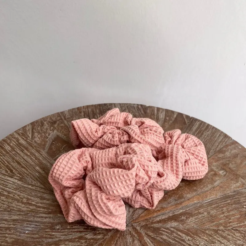 Waffle Scrunchies Cotton I ikat rambut 4