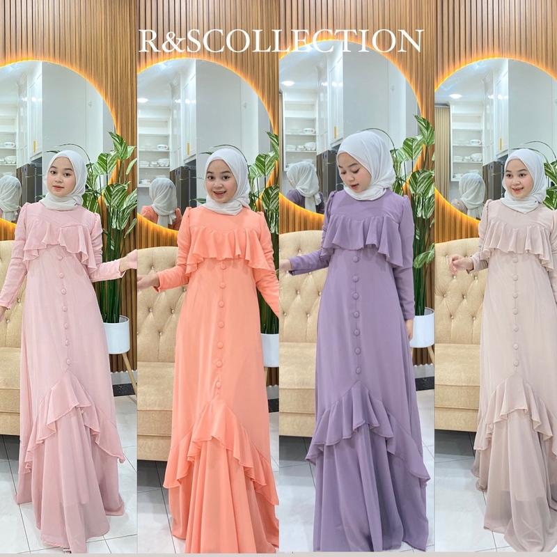 DRESS CHIFFON PLAIN PREMIUM ( FULLY LINING ) 0