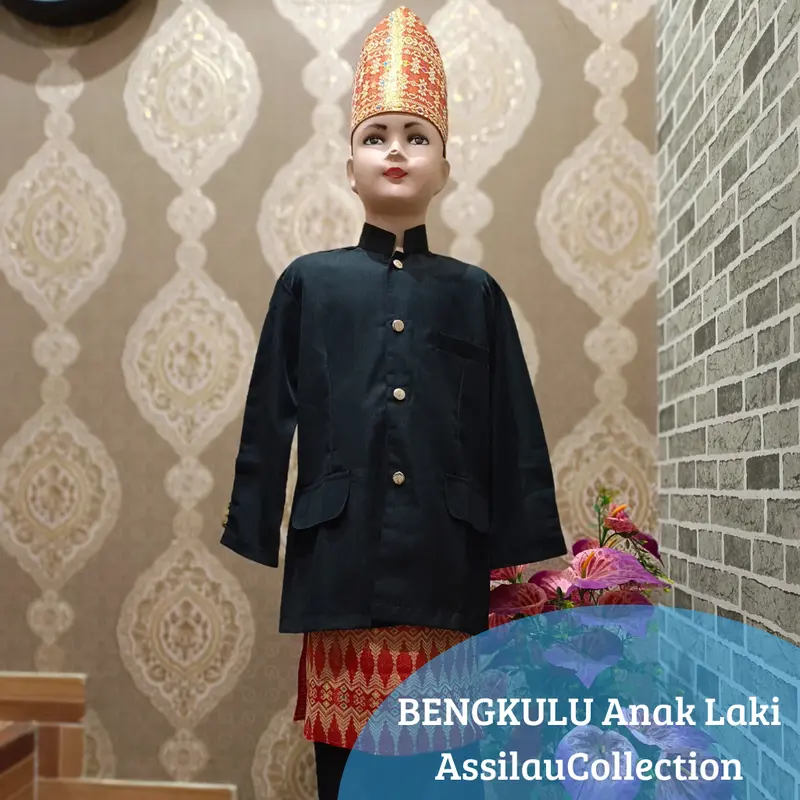Baju adat Bengkulu anak-anak satuan (Laki/Cewek) Fashion 2