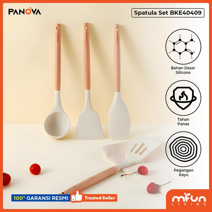 Gambar BONBOX Sendok Masak Spatula Utensil Tahan Panas BKE40409 dari MiFun Living Kota Denpasar Tokopedia