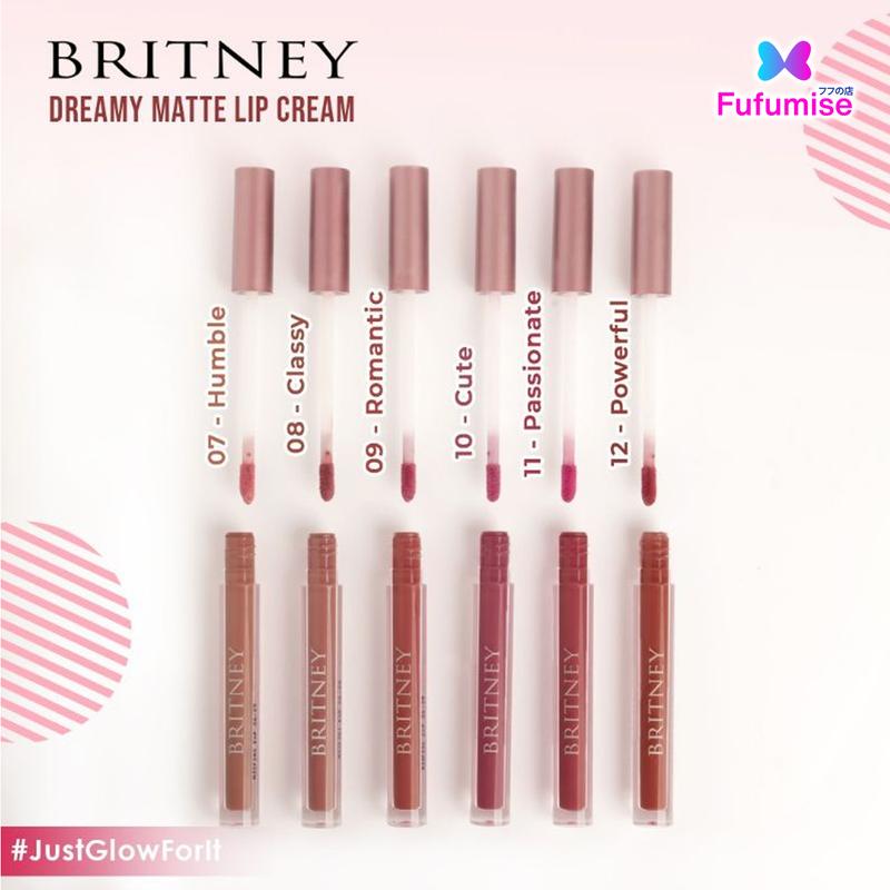 Purbasari BRITNEY Dreamy Matte Lip Cream  (BPOM) Bibir Lipstick 7