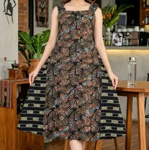 YUKENSI BATIK SETORJOAN DASTER SINGLET CAP BATIK BUSUI SLETING LD 110 PB 115 RAYON SAMITEX SUPER Dress Katun Wanita Motif Tidur Menyusui Ibu Nyaman di