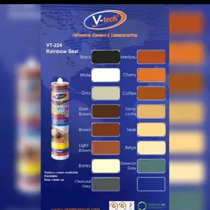 Diskon Sale V-224 Vtec Sealant Acrylic Rainbow Seal Terracott, Brown, Light Brown, Teak, Coffe, Merbau, Cherry 450 Gram Pvc Pintu Kamar Pasti Promo