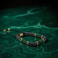 Gambar Nine Worlds Einherjar Bracelet NW-00570 Gelang Batu alam Malachite Combinasi Hematite dari Nine Worlds Kota Administrasi Jakarta Barat 1 Tokopedia