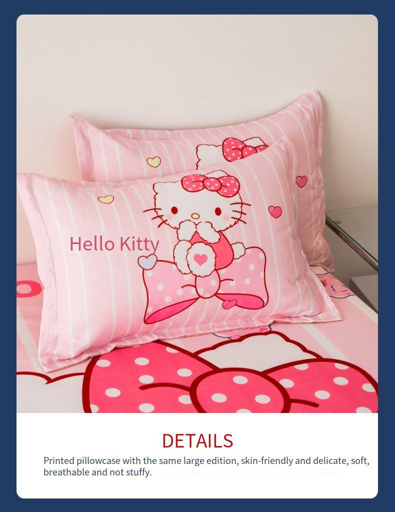 Product Introduction of Spot！ cartoon KT sheets / mattress cover Cadar Fitted Sheet Cute Cartoon bed sheet Suitable for single queen king size 47