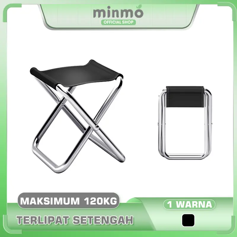 minmo Portable Kursi Lipat/Kursi Lipat Kecil/Terlipat Penuh Kursi/Outdoor Kursi Lipat/Mini Bangku Lipat Camping/Outdoor Kursi Mancing Lipat Mini lantoo  lipat 0