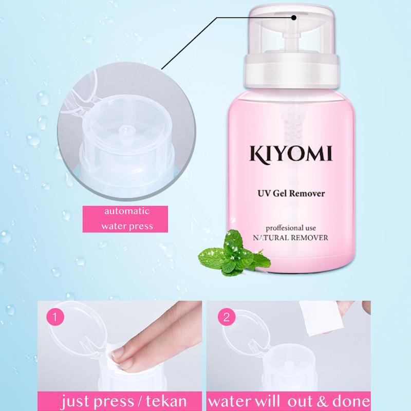 Product Introduction of KIYOMI Nail Polish Remover UV Gel Nail Cleanser remover / pembersih cat kuku kutek Gel kuku remover cleanser Nail polish remover / nail gel polish remover cleanser YM004 7