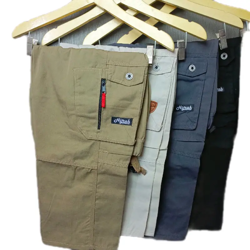 Celana Sirwal Pria premium Original Combed Katun DRIL Lembut Terlaris 89cm Formal Panjang Kerja Hitam Kantor semi Slim Fit Outdoor 0