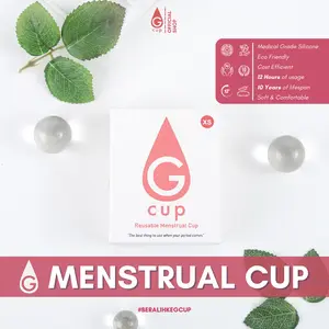 GCup - Girls Menstrual Cup Medis Silikon - Terobosan Baru untuk Wanita yang Menstruasi - Bebas Racun & Aman untuk Penggunaan Berkali-kali