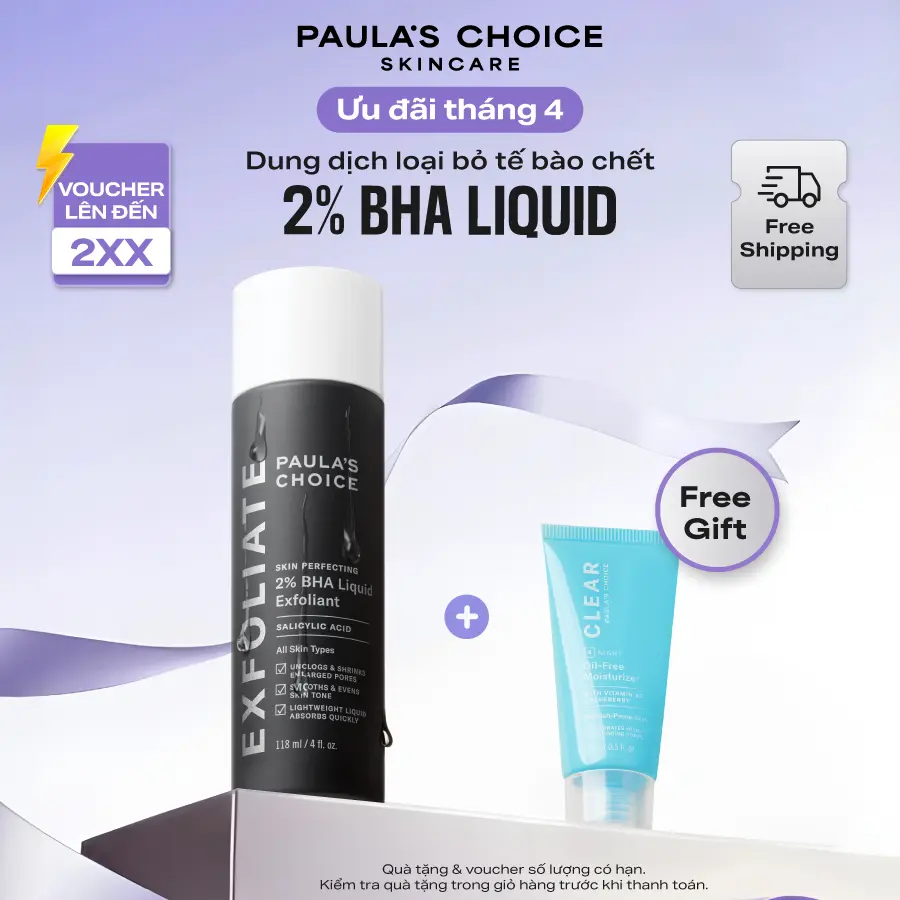 Tẩy tế bào chết hỗ trợ làm sạch sâu Paula's Choice Skin Perfecting 2% BHA Liquid Exfoliant 118ml 2010