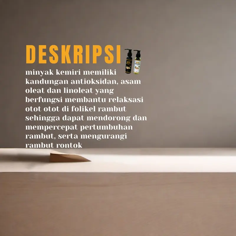 Paket Hemat 2 Botol Minyak Kemiri Murni & Bakar, Mengurangi kerontokan, menyehatkan kulit kepala & mnumbuhkan Rambut 3
