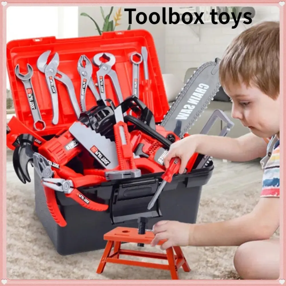 42PCS Children's Toolbox Education Toy Repair Tool Toy Electric Screwdriver Electric Drill Simulation Toy Hardware Children's Gifts yoyo transformers  toys sis  diecast big  car toy  car big  car pang  hu cup  noodle customizable  car deal  dough