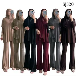 setcel 3in1 hijab, setelan baju cutbray kaos premium