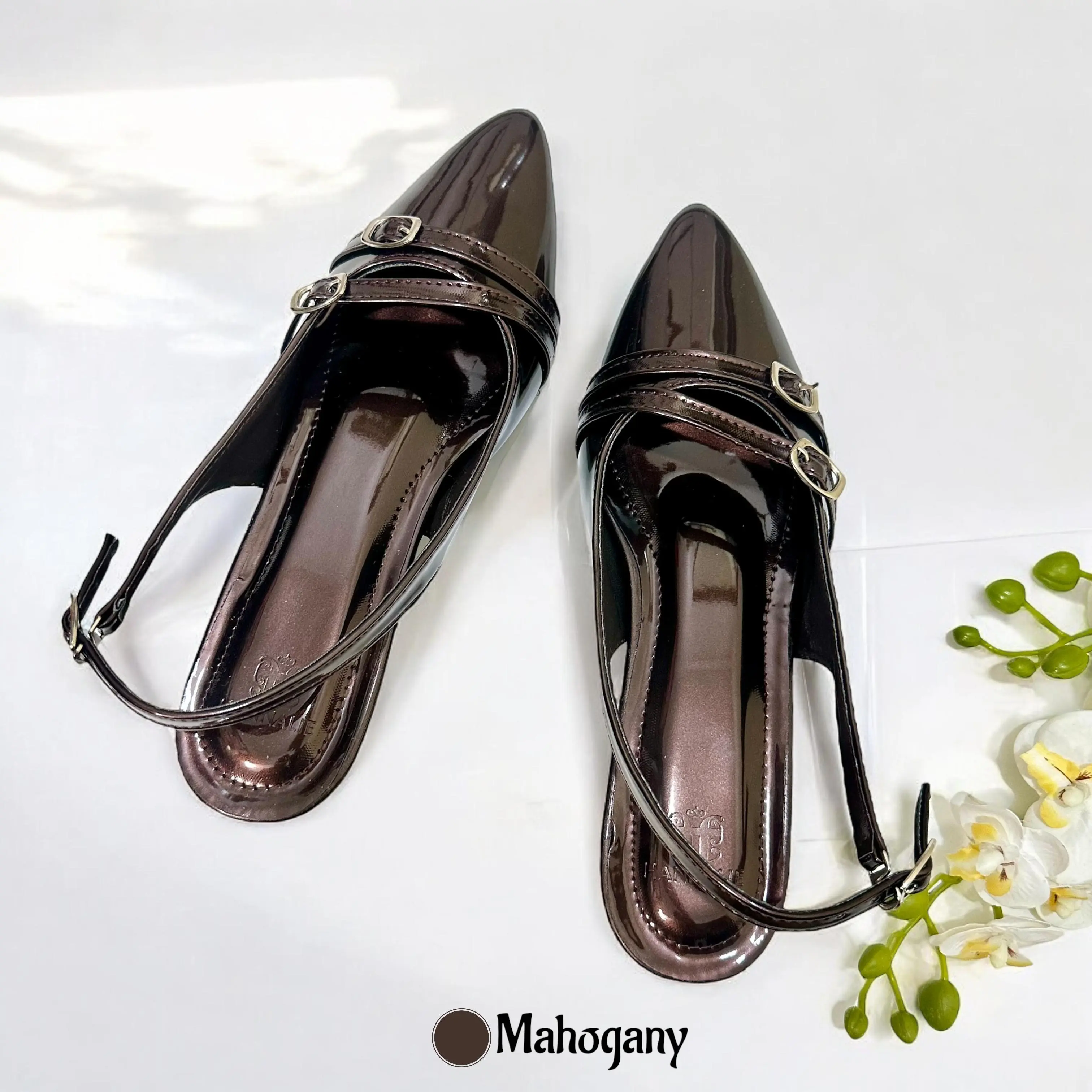 Hannalie Sepatu Heels Wanita 3 CM Elegan Kekinian Terbaru - Sandal Hak Tahu Wanita Loren