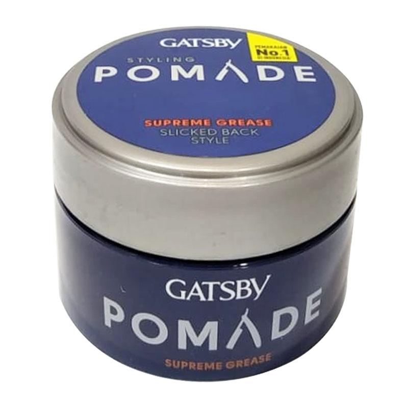 GATSBY Pomade Supreme Grease 30 gr Hairstyling Product Oil-Based untuk ...