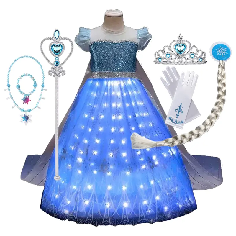 Vestido Elsa Disfraz Frozen Amazon Princesa Elsa Disfraz NiÃ±as