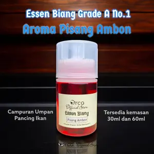 Orca Biang Essen PISANG AMBON Umpan Pancing Ikan Aroma Grade A Kualitas No.1 Kemasan 30ml dan 60ml