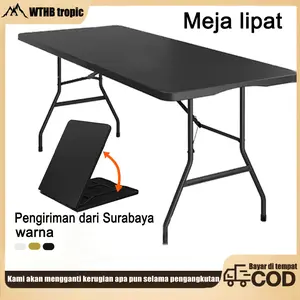Meja  Makan lipat 【COD】PORTABLE PAMERAN OUTDOOR INDOOR PIKNIK TAMAN MAKAN COD