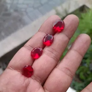 permata merah delima siem cutting 12x10mm