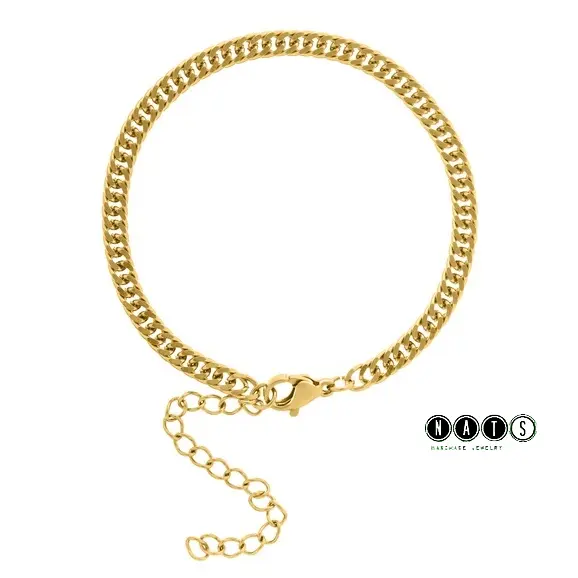 Nats Living: Gelang Tangan Titanium Wanita Anti Karat, Sisik Naga Cubani 4