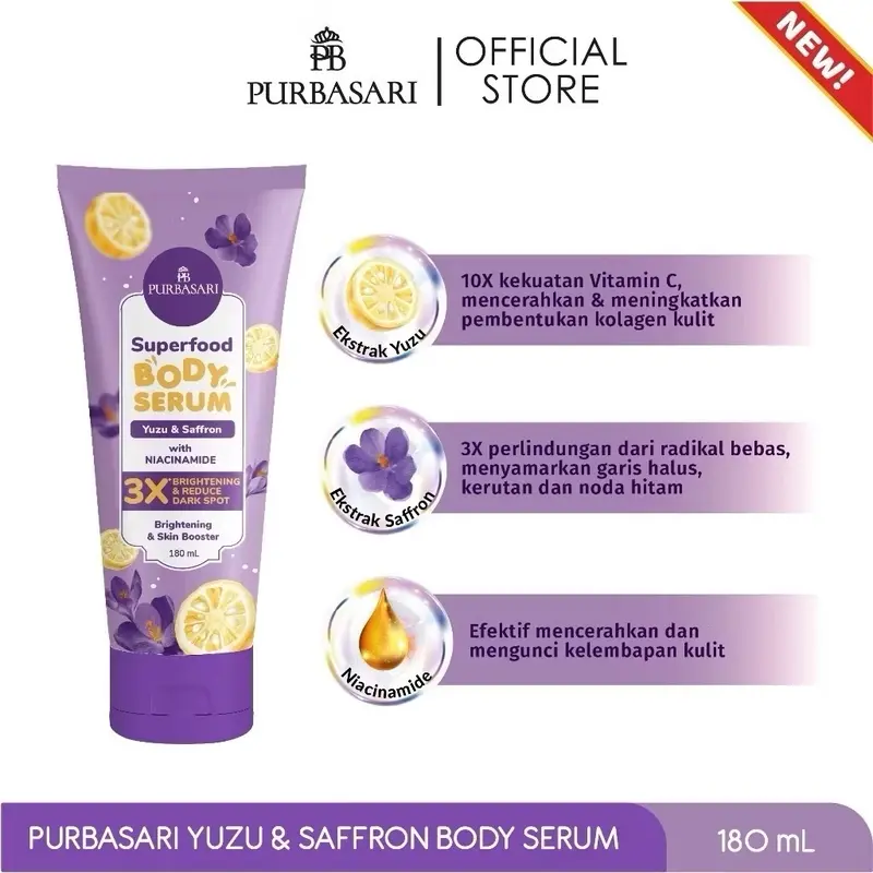 (GROMES.id)Purbasari Superfood Body Serum 180ml 3