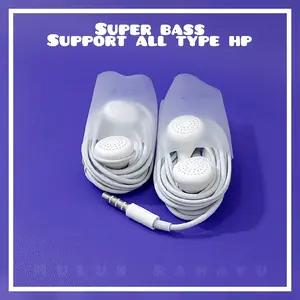 Headset Viv0 Original 100% Cabutan Bawaan Hp Ngebass murah, Headphone Earphone Bagus Colokan 3.5mm