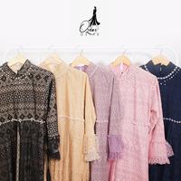 Gambar GAMIS OZIAS BROKAT PREMIUM 09630 LD 105 I Gamis Simpel Remaja I Gamis Lebaran Nyaman Mewah - hitam dari Ozias.id Kota Administrasi Jakarta Barat 5 Tokopedia