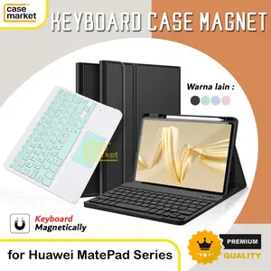 PELINDUNG / COVER for Keyboard Case Huawei MatePad Pro 12.2 inch Bluetooth Sarung Casing Tempat Pen Holder Kyboard Trackpad Touchpad Magnetic