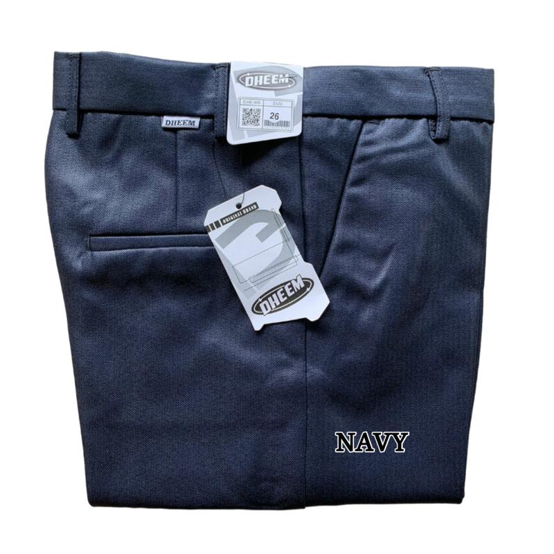 CELANA FORMAL METALIK UMUR 6-18 TAHUN Polos Slim-fitting Fashion 6