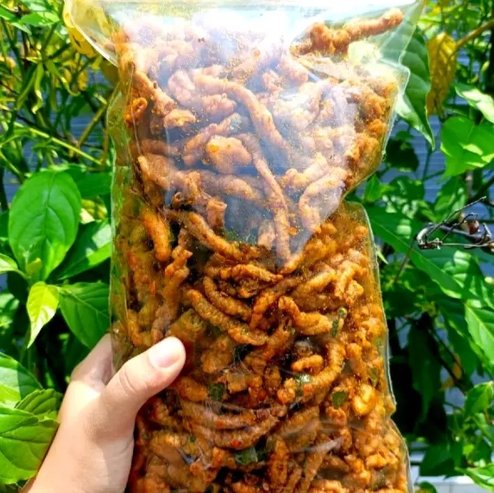 Usus Ayam Crispy pedas daun jeruk 1kg 8
