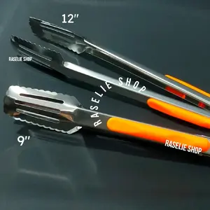 Capitan Stainless Serbaguna Penjepit Tongs Jepitan Gorengan Roti Kue Snack Salad Es Batu Kitchenware