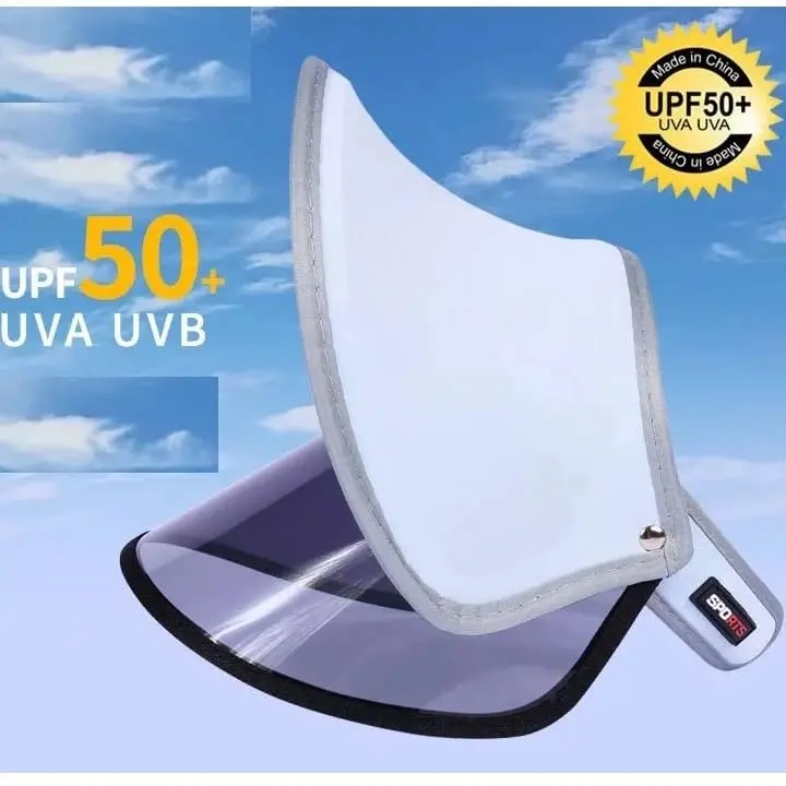 TOPI GOLF KOREA TOPI ANTI UV DOUBLE VISOR TOPI BERFUNGSI FACE SHIELD 3