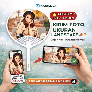 Kipas Kerang Costum Suka-Suka dengan Foto Sendiri - Hadiah