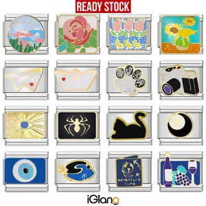 Italian Charm Bracelet - Gelang Wanita - Gelang Pria - Gelang Italian Charm - ICR005